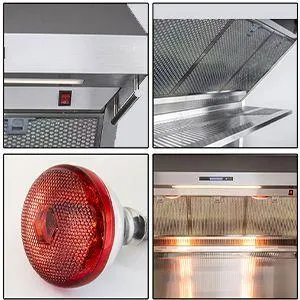 Forno FRHWM502948HB Savona - 48 Wall Mount Range Hood With Hybrid Filters & Back Splash
