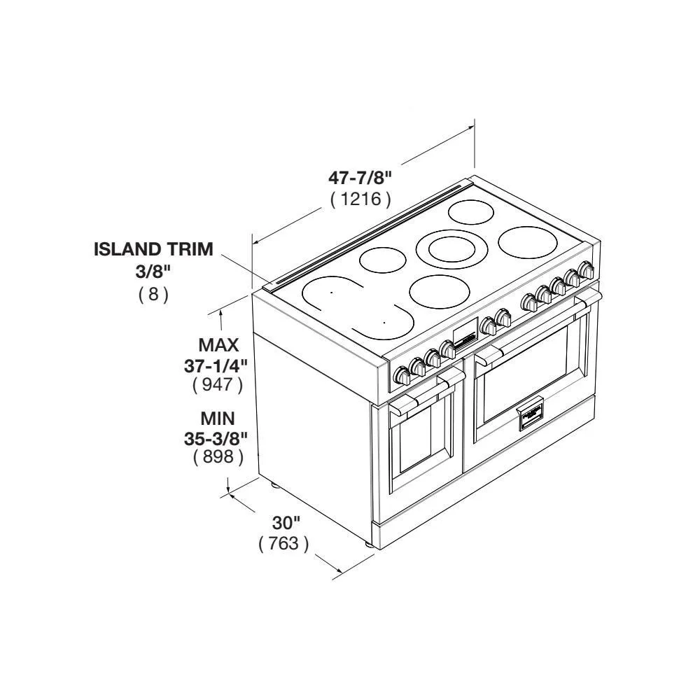 Fulgor Milano F6PIR487S1 Sofia 48 Pro Induction Range - All Glass