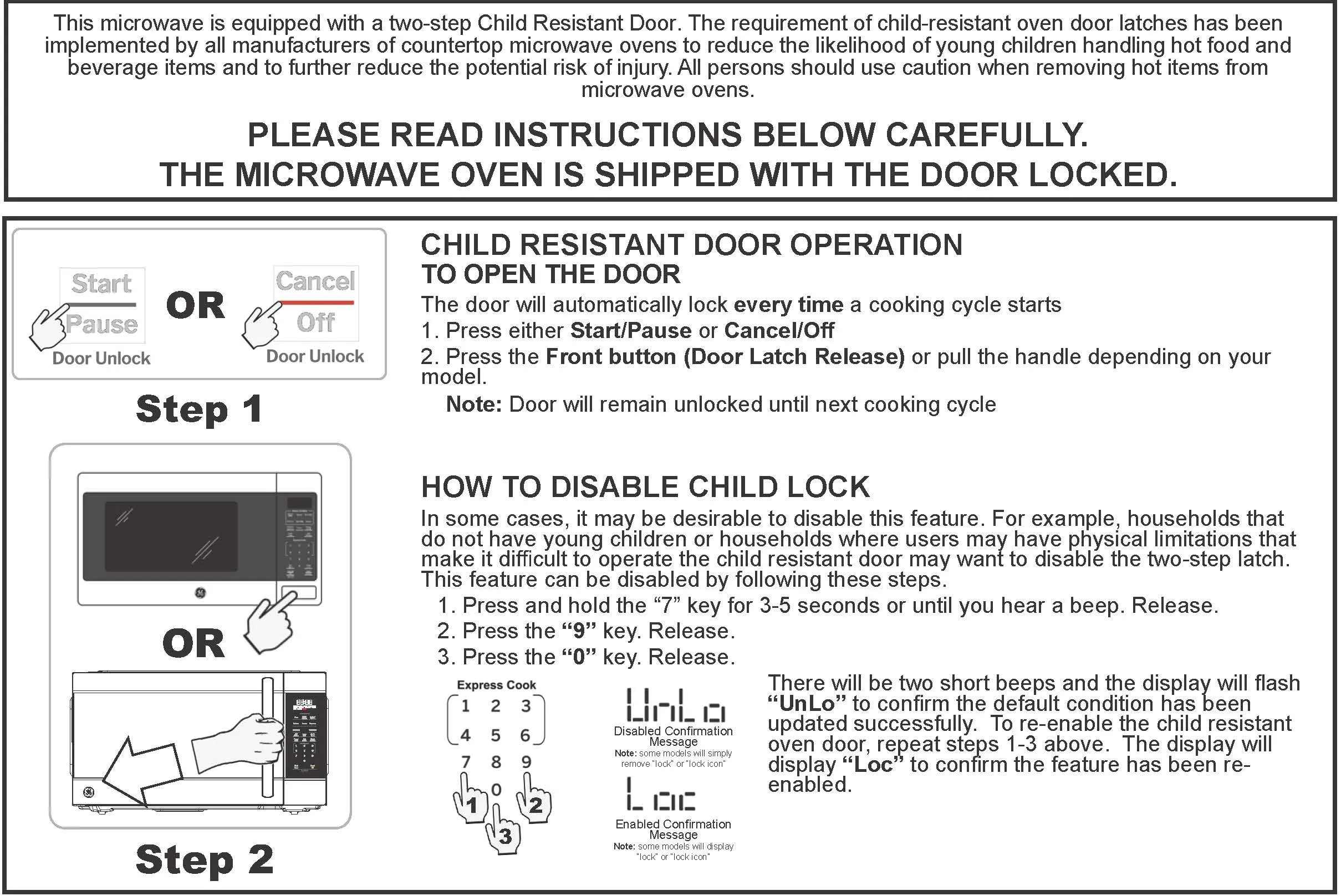 Ge Appliances GCSH22U1WSS Ge 2.2 Cu. Ft. Capacity Countertop Microwave Oven