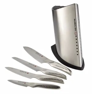 Global Sai Knife Block - 5 Piece Set