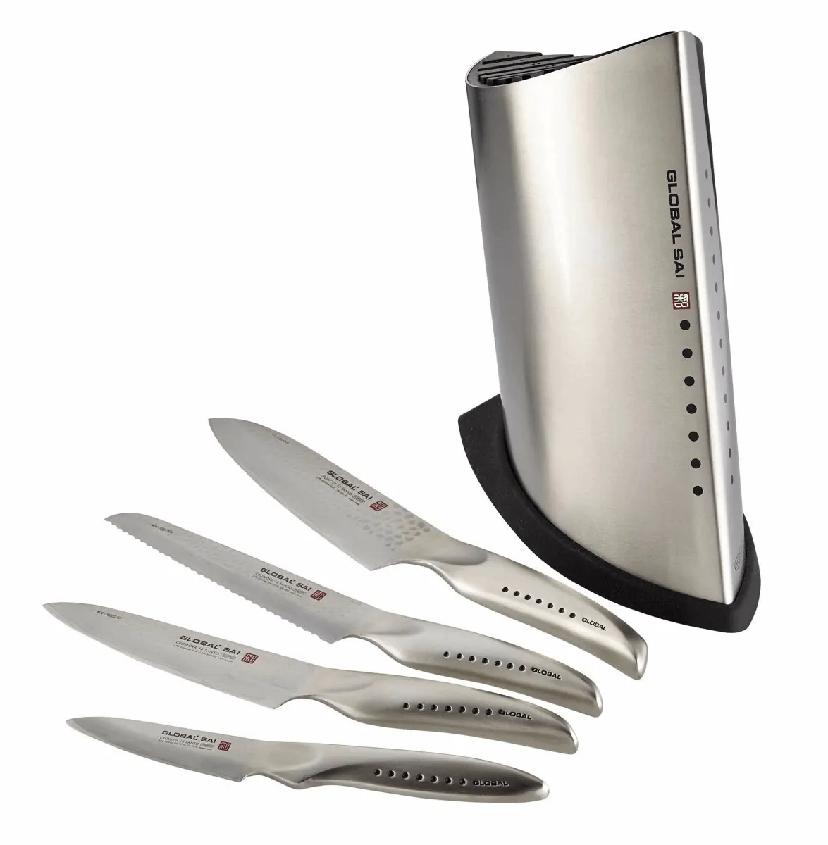 Global Sai Knife Block - 5 Piece Set