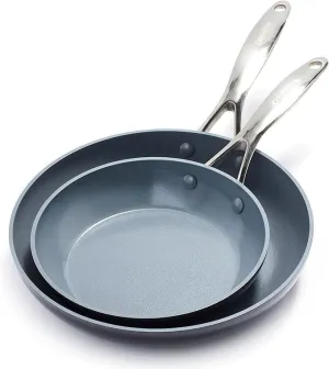 GreenPan Valencia Pro Non-Stick Fry Pan Two-Piece Set  - 8 & 10