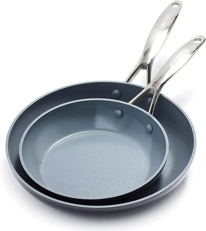GreenPan Valencia Pro Non-Stick Fry Pan Two-Piece Set  - 8 & 10