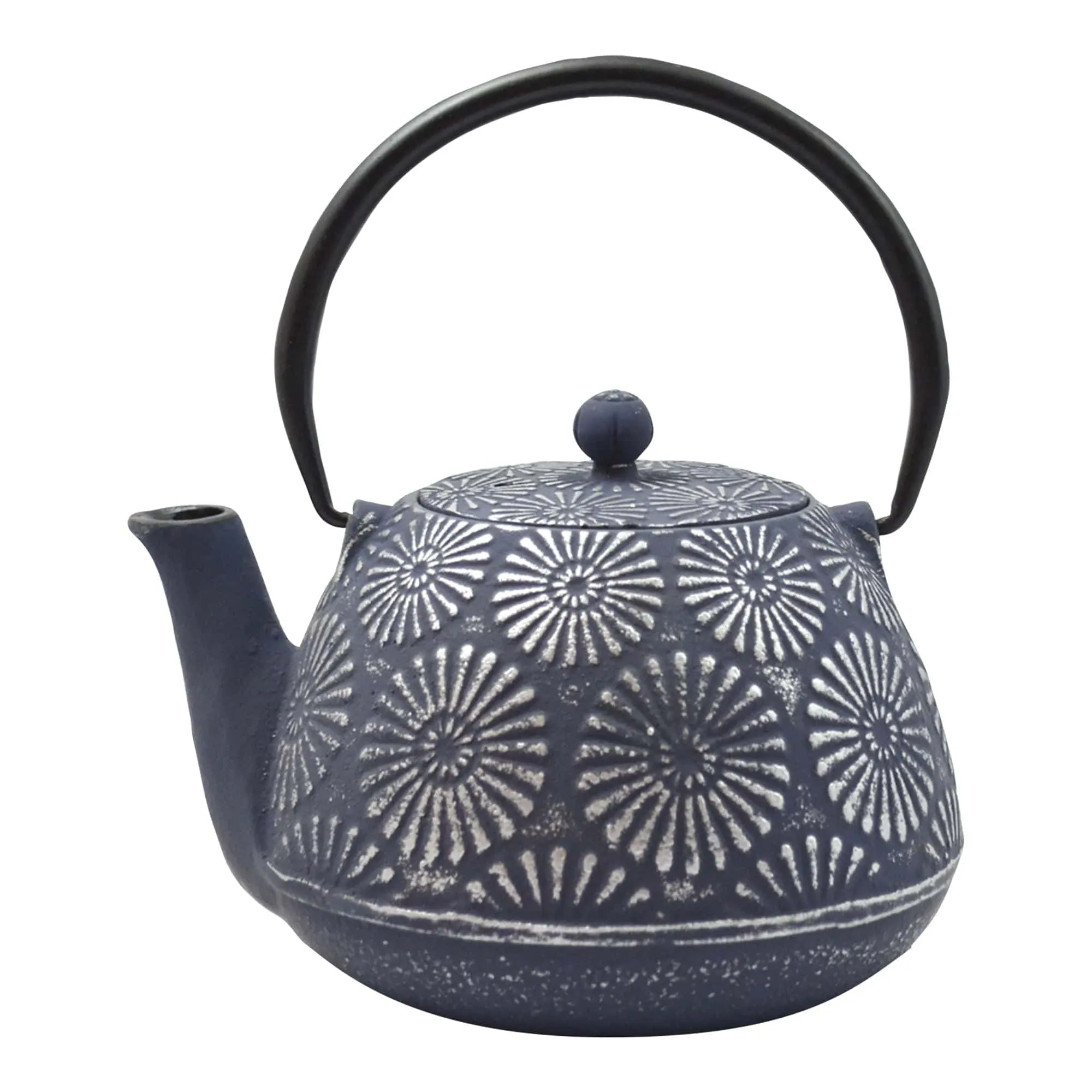 Hani Cast Iron Teapot 40 fl. oz. Blue/Silver