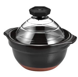 Hario (Gohangama) Rice Cooker Large w/Glass Lid