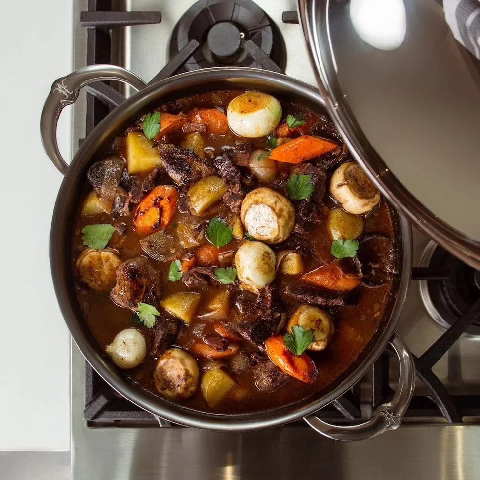 Hestan Nanobond Dutch Oven 5qt w/ Dome Lid