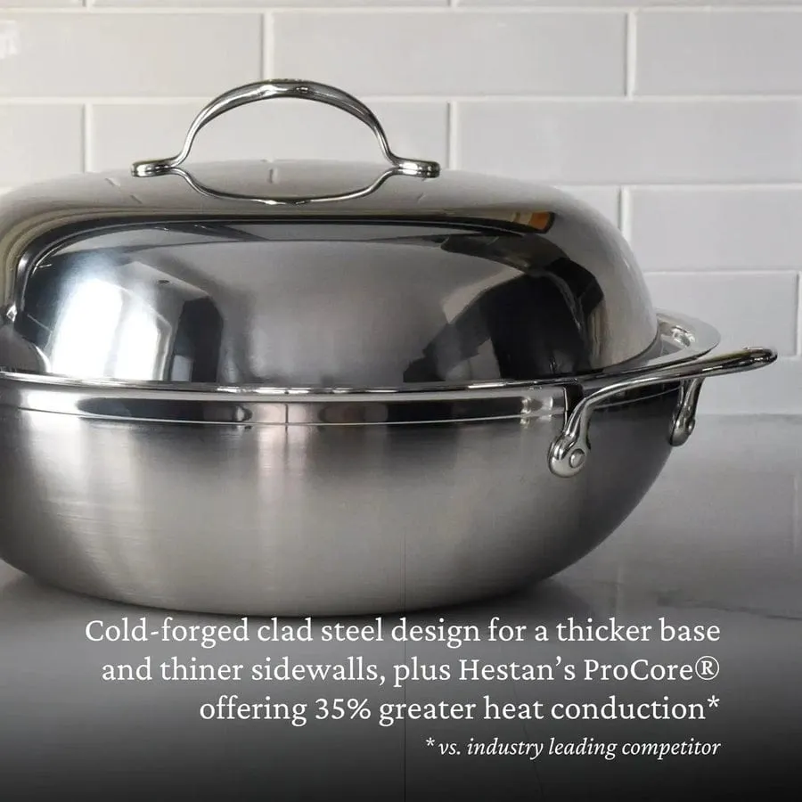 Hestan - Professional Clad Stainless Steel Wok - 14-Inch
