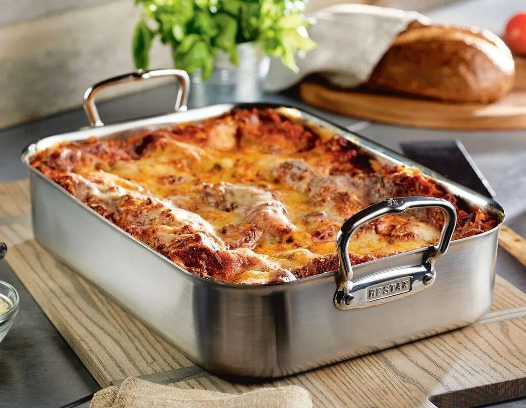 Hestan Provisions Large Classic Roaster w/rack 16.5 x 11.75 x 3.5