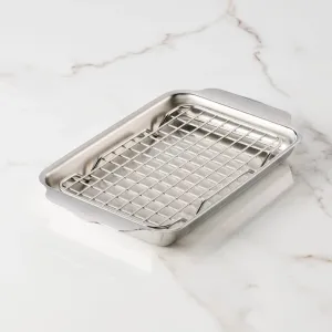 Hestan Provisions OvenBond Tri-ply Mini Eighth Sheet Pan with Rack