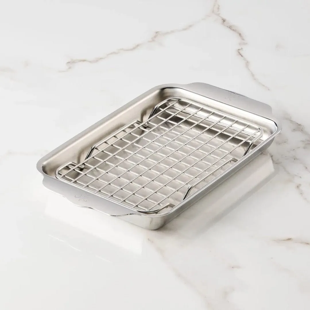 Hestan Provisions OvenBond Tri-ply Mini Eighth Sheet Pan with Rack