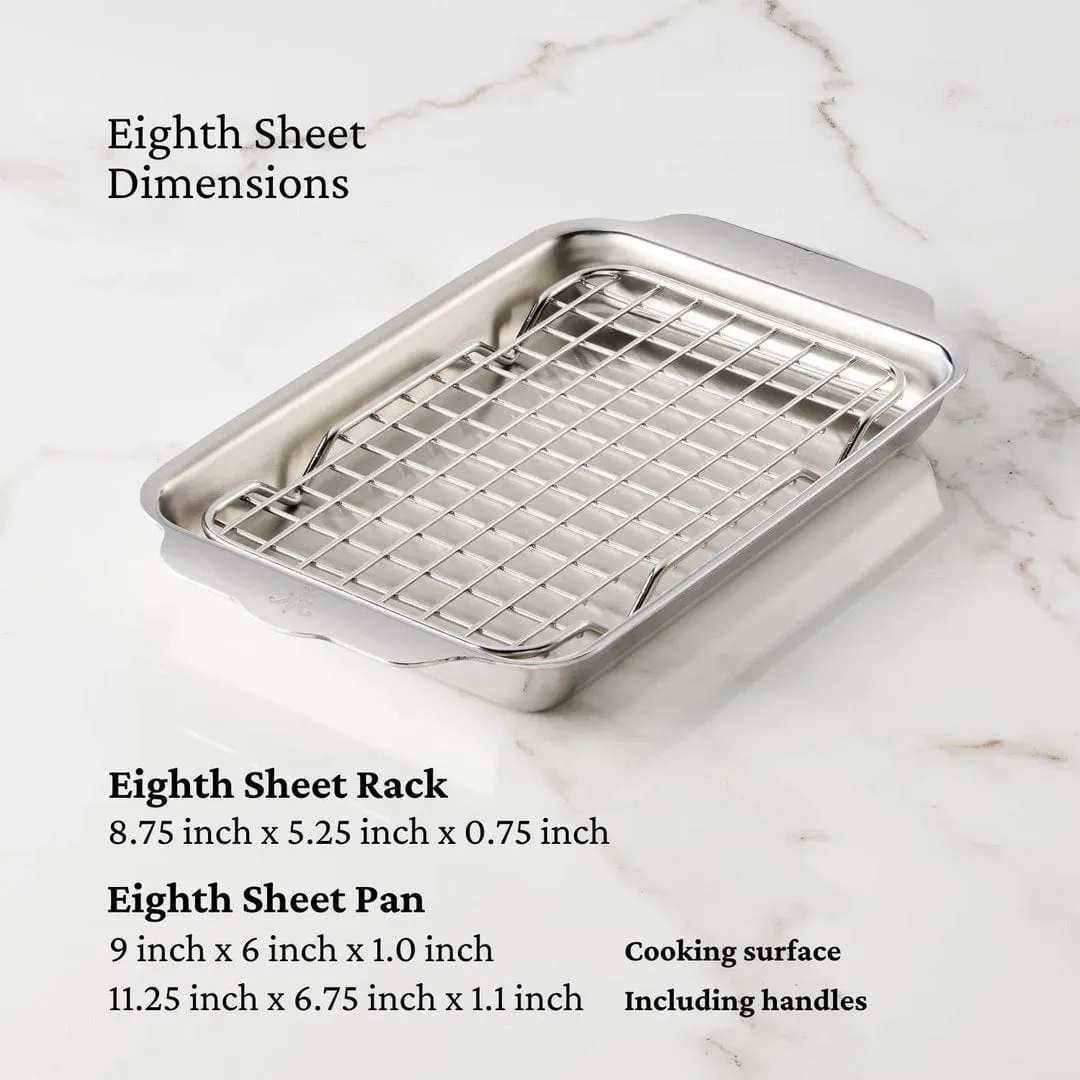 Hestan Provisions OvenBond Tri-ply Mini Eighth Sheet Pan with Rack