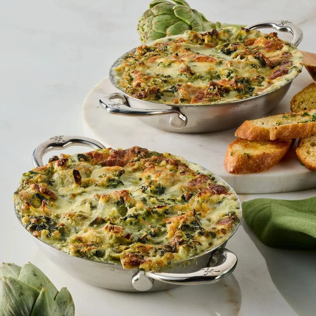 Hestan Provisions Stainless Steel - Small Oval Au Gratin Set - 2-piece - 6.5 x 5.5