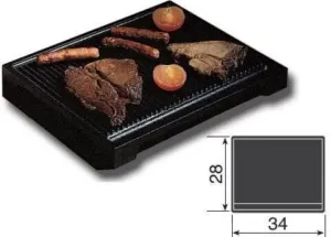 Ilve A00608 Large Flat Cast Iron Steak Grill Pan