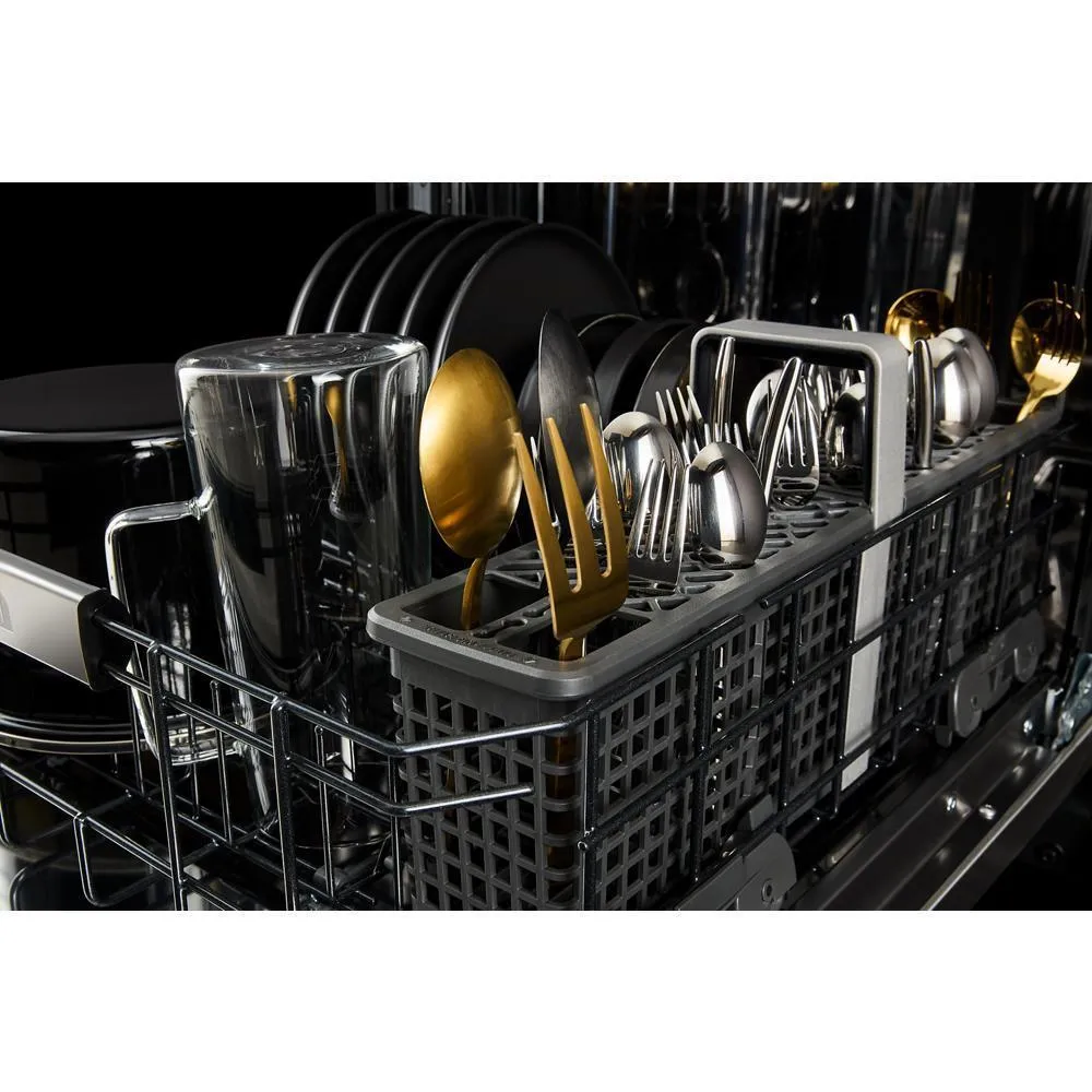 Jennair JDTS3924SL Rise&#8482; 24 Built-In Dishwasher With Precise Fit 3Rd Rack For Cutlery With Plasma Coating. 39 Dba