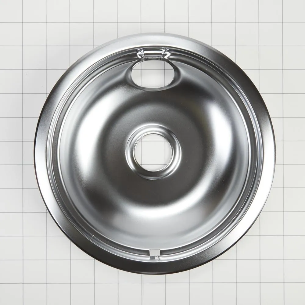 Jennair W10196405RW Electric Range Round Burner Drip Bowl. Chrome