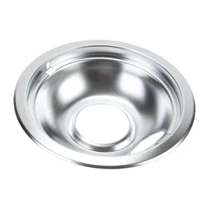 Jennair W10196406RW Electric Range Round Burner Drip Bowl. Chrome