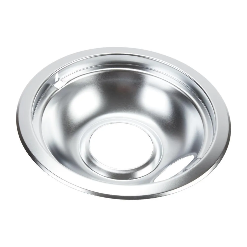Jennair W10196406RW Electric Range Round Burner Drip Bowl. Chrome