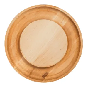 J.K. Adams Maple Round Cheese Board with Cracker Groove - 12