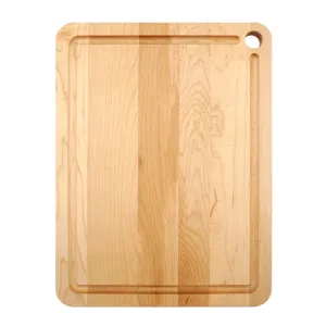 J.K. Adams Williston Maple Prep Cutting Board with Juice Groove - 16 x 12