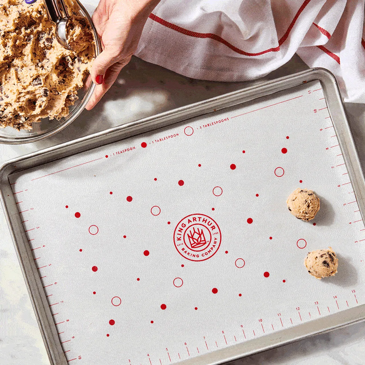 King Arthur Baking Company Silicone Cookie Baking Mat 16.5x11.5