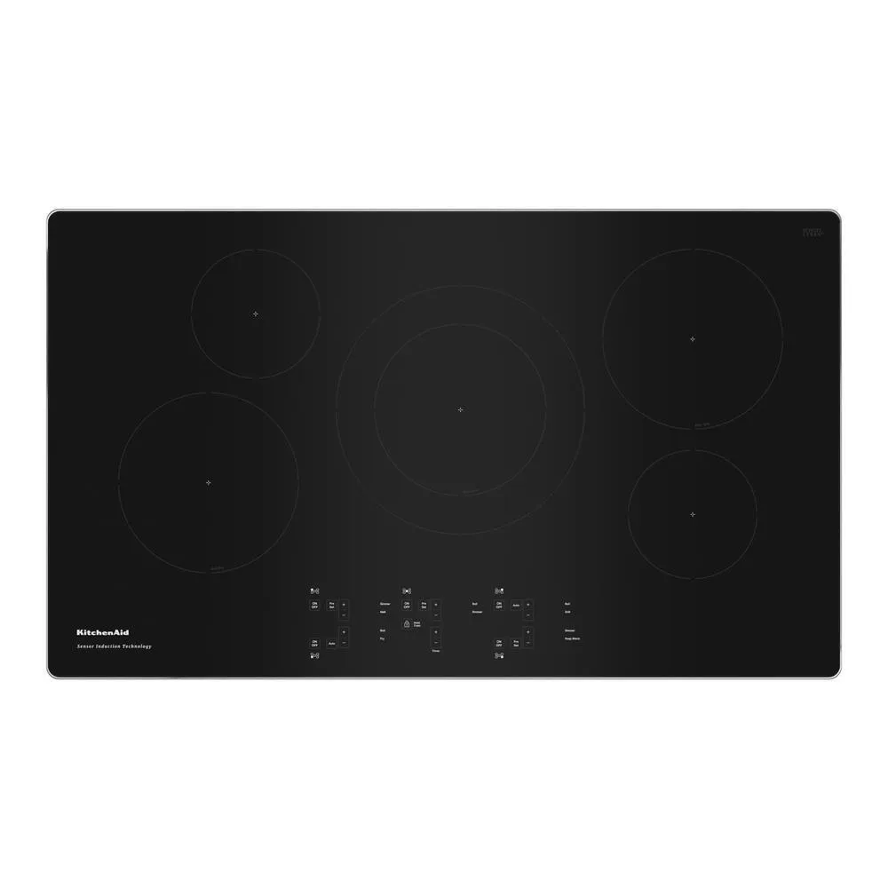 Kitchenaid KCIG556JSS 36-Inch 5-Element Sensor Induction Cooktop