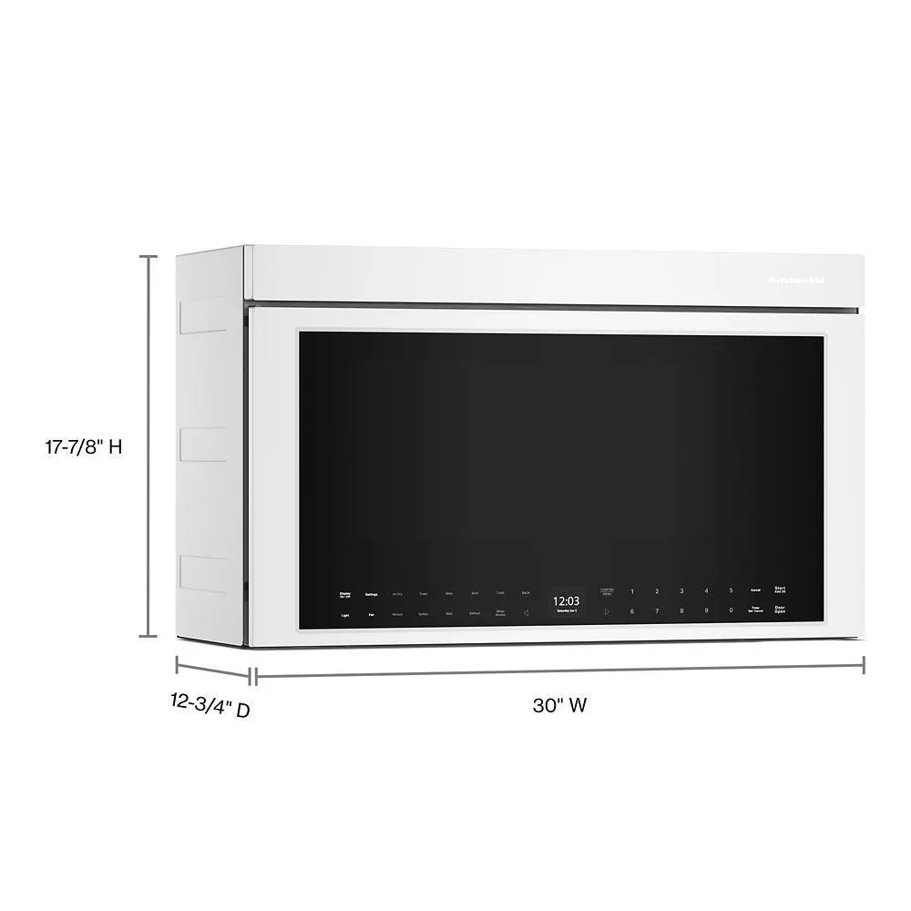 Kitchenaid KMMF530PWH Kitchenaid Multifunction Over-The-Range Oven With Flush Built-In Design
