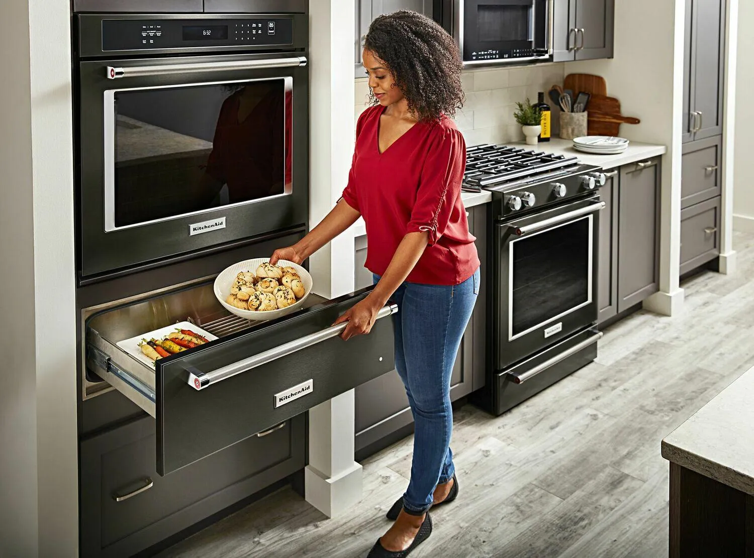 Kitchenaid KOWT100EBS 30'' Slow Cook Warming Drawer With Printshield&#8482; Finish - Black Stainless