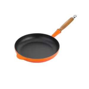 Le Creuset Fry Pan 10.25 Alpine Wood Handle