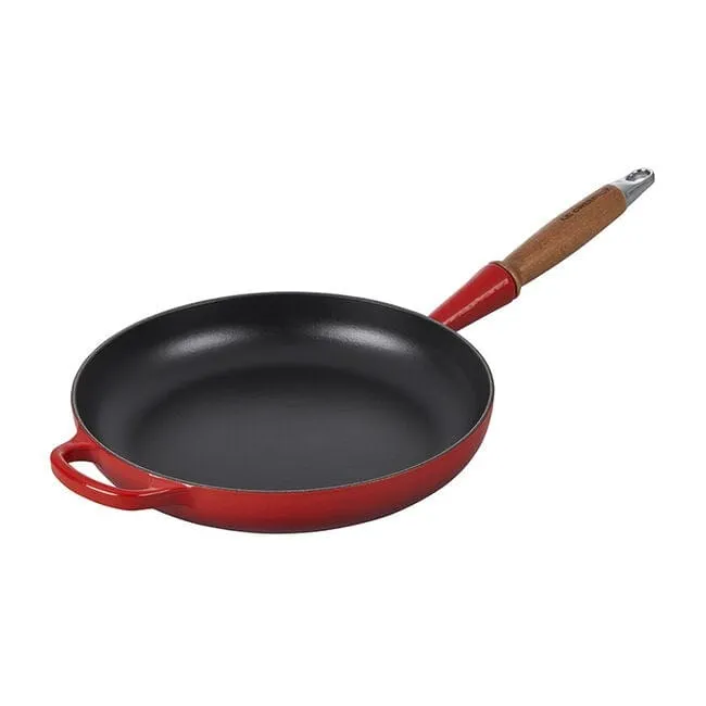 Le Creuset Fry Pan 10.25 Alpine Wood Handle