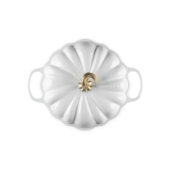 Le Creuset Pumpkin Braiser - White