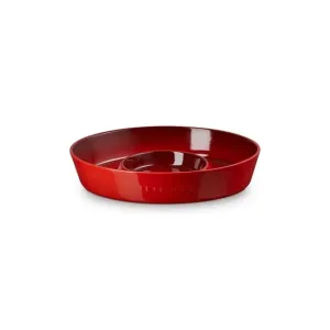 Le Creuset Stoneware Chip and Dip Platter - Cerise