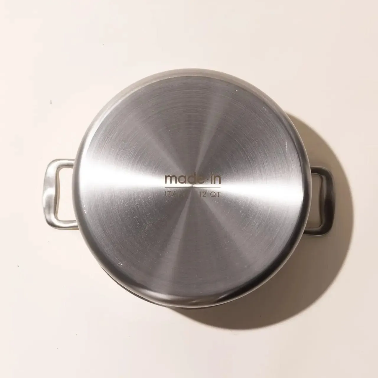 MADE IN 5-Ply Stainless Steel Stockpot with Lid. 12 Quart