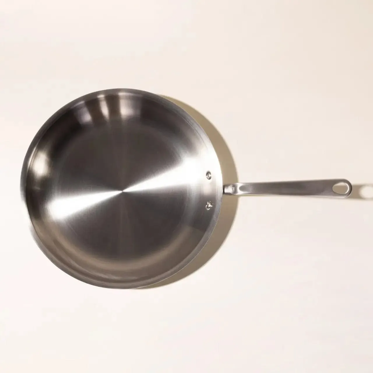MADE IN Stainless 5-Ply Steel Fry Pan - 8. 10. 12 - Induction Friendly. Lifetime Warranty