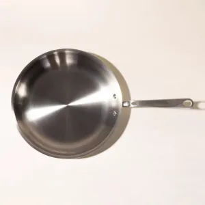 MADE IN Stainless 5-Ply Steel Fry Pan - 8. 10. 12 - Induction Friendly. Lifetime Warranty