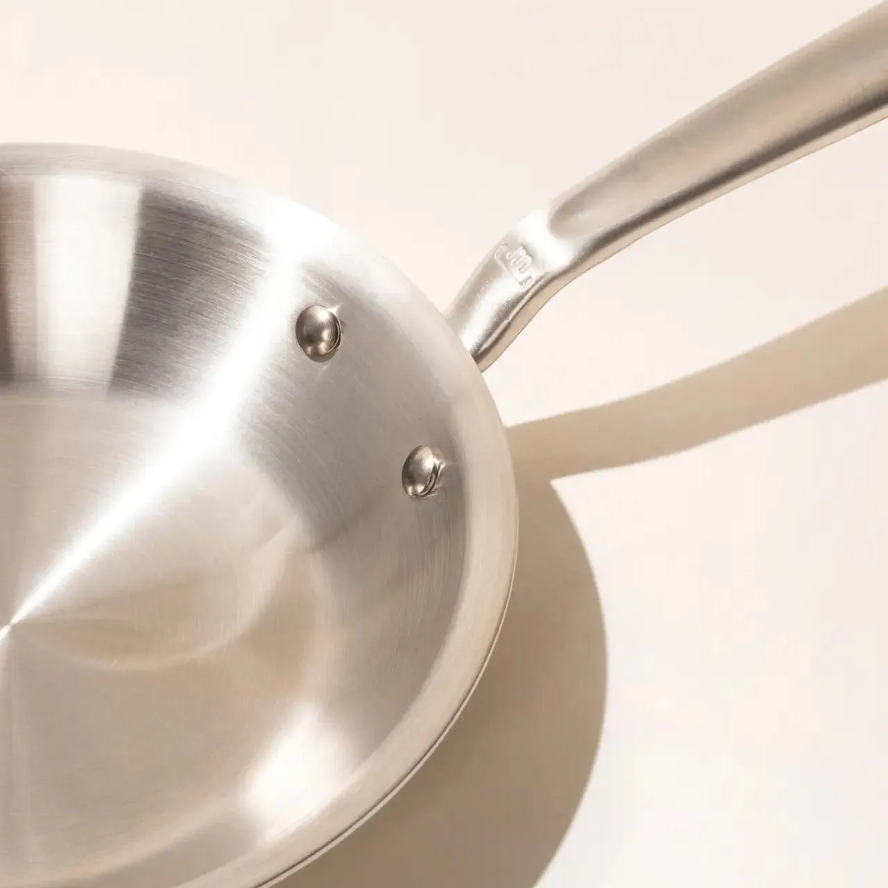 MADE IN Stainless 5-Ply Steel Fry Pan - 8. 10. 12 - Induction Friendly. Lifetime Warranty