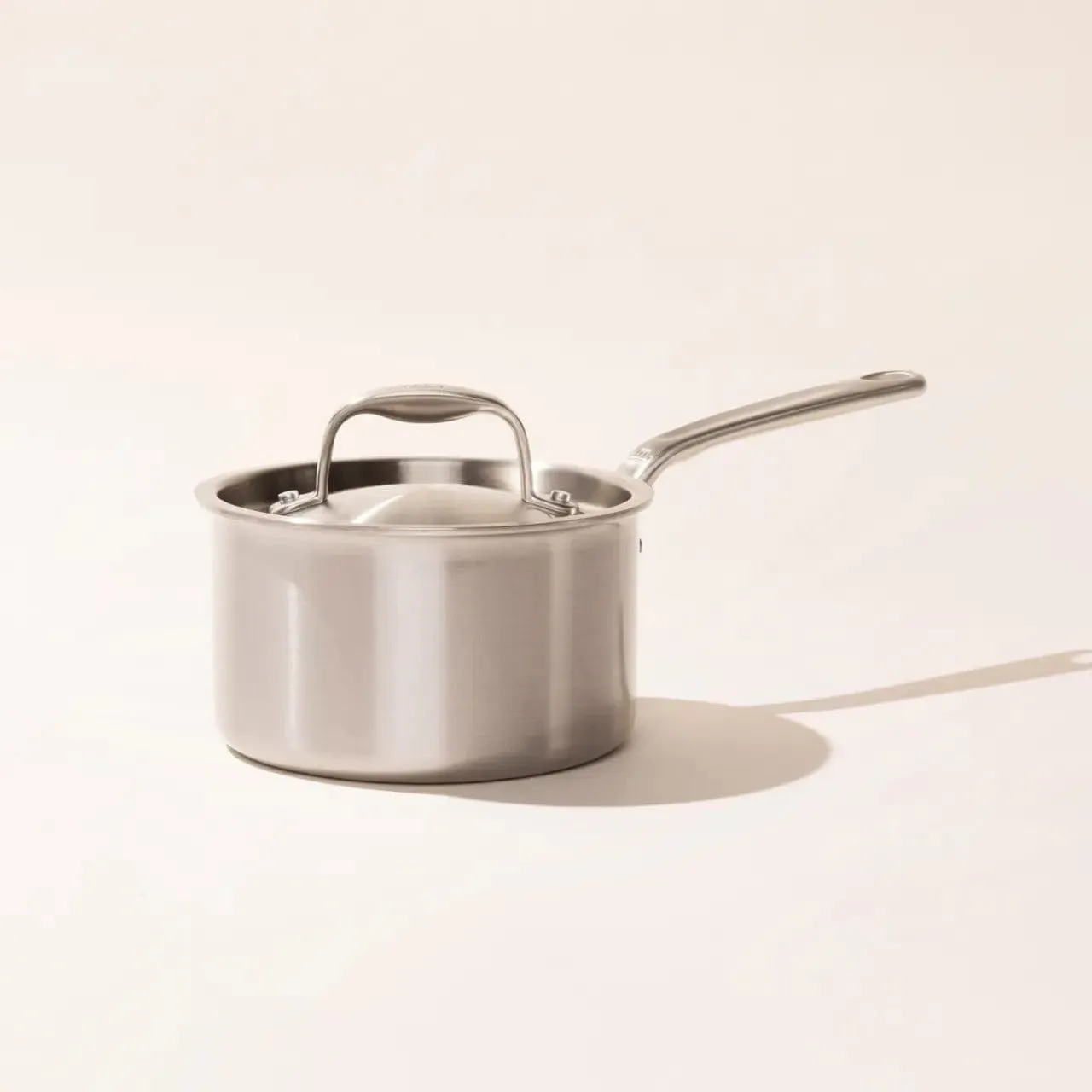 MADE IN  Stainless Steel Saucepan with Lid - 2 Quart - Made in Italy