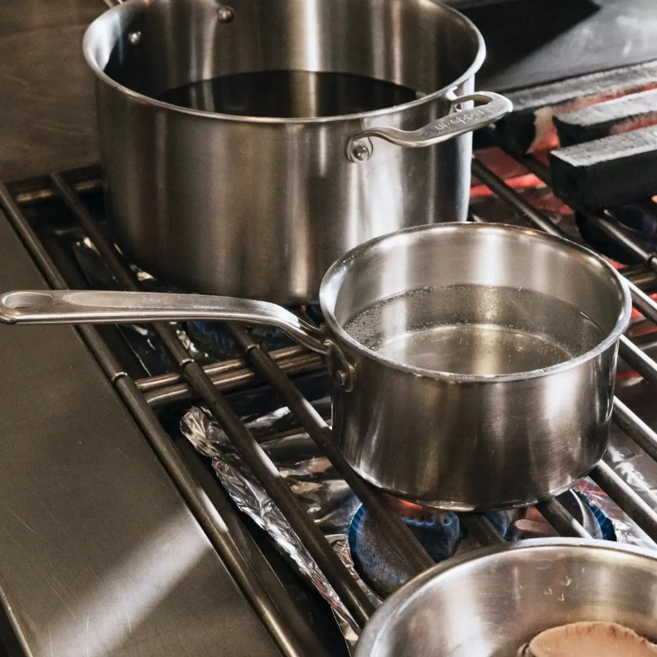 MADE IN  Stainless Steel Saucepan with Lid - 2 Quart - Made in Italy