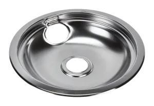 Maytag W10196405RW Electric Range Round Burner Drip Bowl. Chrome - Gray