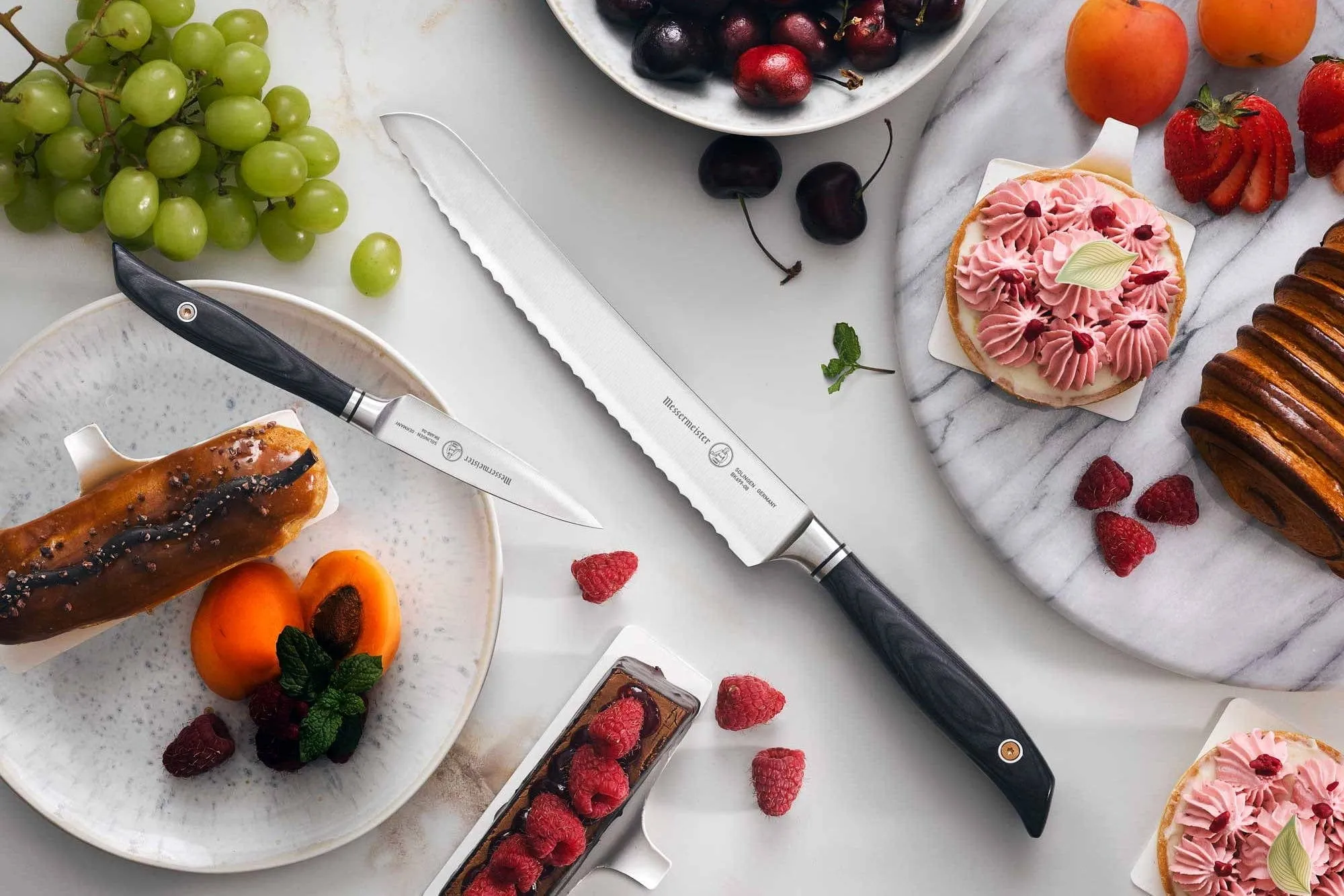 Messermeister Forged Blacksmith Series Scalloped Slicing Knife - 8.5