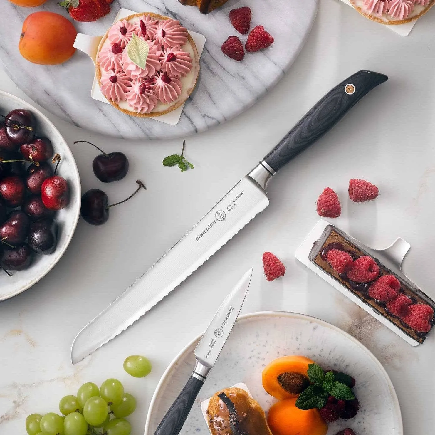 Messermeister Forged Blacksmith Series Scalloped Slicing Knife - 8.5