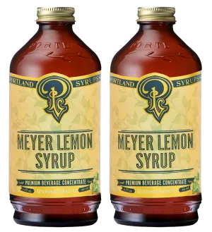 Meyer Lemon Syrup two-pack by Portland Syrups