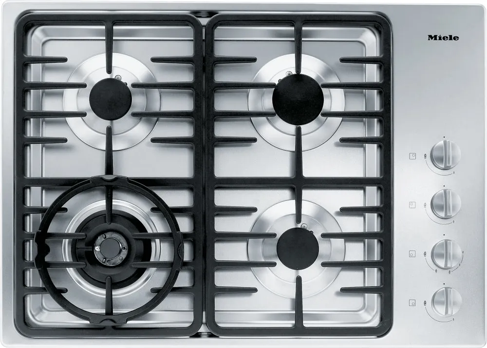 Miele KM3465GSTAINLESSSTEEL Km 3465 G - Gas Cooktop With A Dual Wok Burner For Particularly Wide Ranging Burner Capacity.