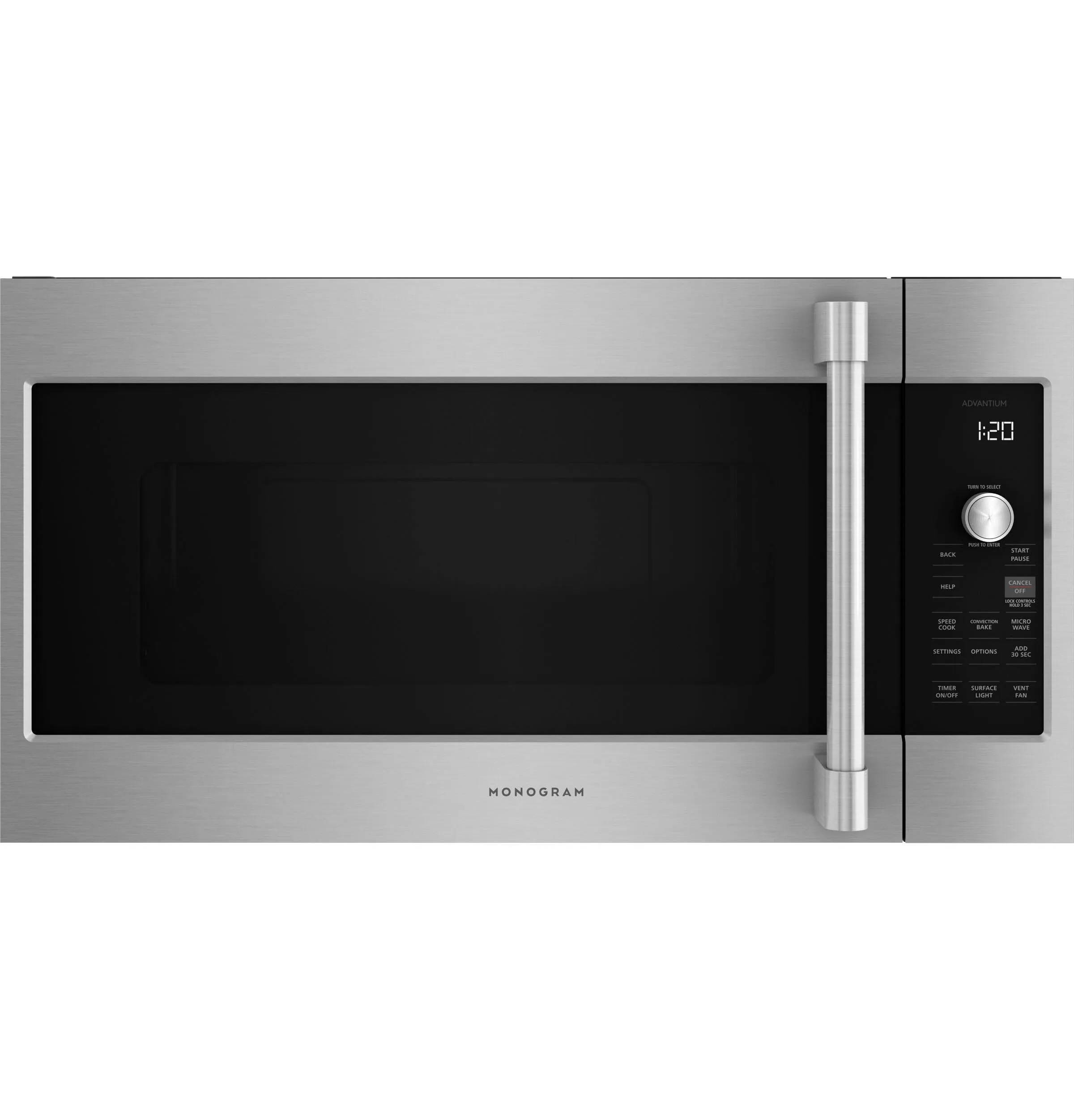 Monogram ZSA1202PSS Monogram Advantium 120 Above-The-Cooktop Speedcooking Oven