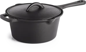 Napoleon Bbq 56051 Cast Iron Sauce Pan With Lid