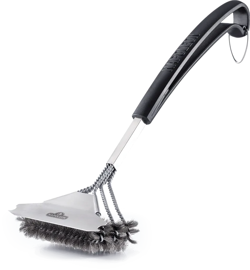 Napoleon Bbq 62057 Triple-Row Grill Brush With Stainless Steel Bristles
