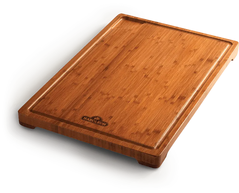 Napoleon Bbq 70114 Professional Bamboo Cutting Board With Ergonomic Handles