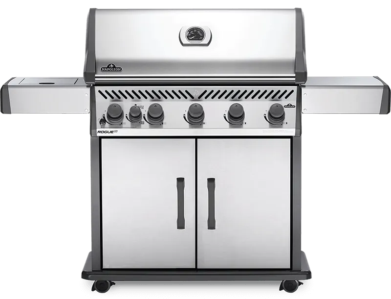 Napoleon Bbq RXT625SIBPSS1A Rogue Xt 625 Sib With Infrared Side Burner And Smoker Box . Stainless Steel . Propane