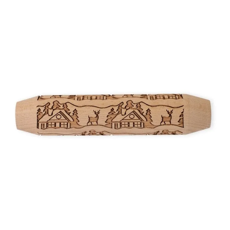 Nordic Ware Woodland Cottage Embossed Rolling Pin