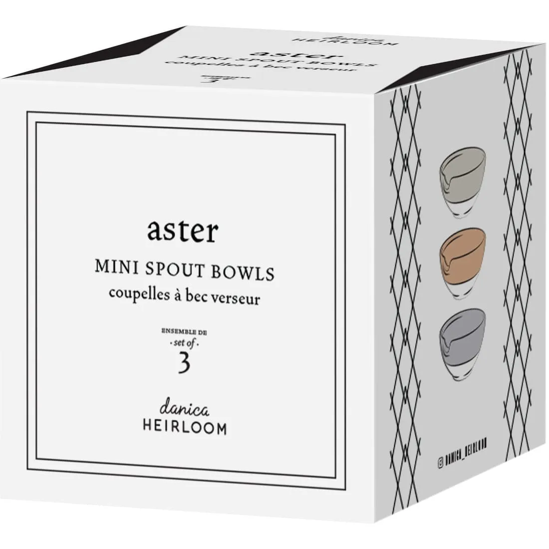 Now Designs - Aster Mini Spout Bowl - Set of 3