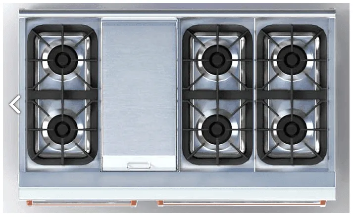 Nxr Ranges AK4807LP Nxr 48 Professional Range With Six Burners. Griddle. Convection Oven. Liquid Propane (Culinary Series)